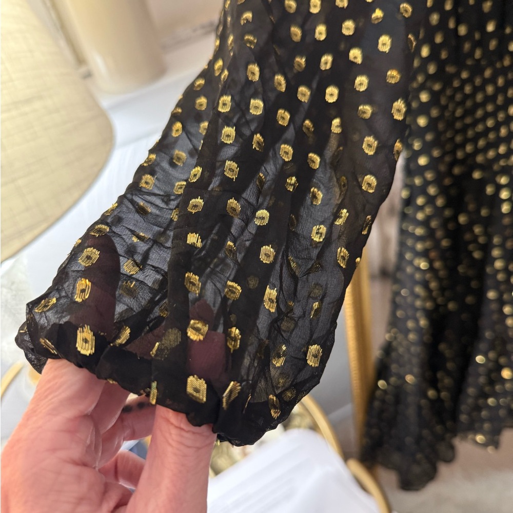 A.L.C. Sidney Metallic Dot Dress - Picture 7 of 12